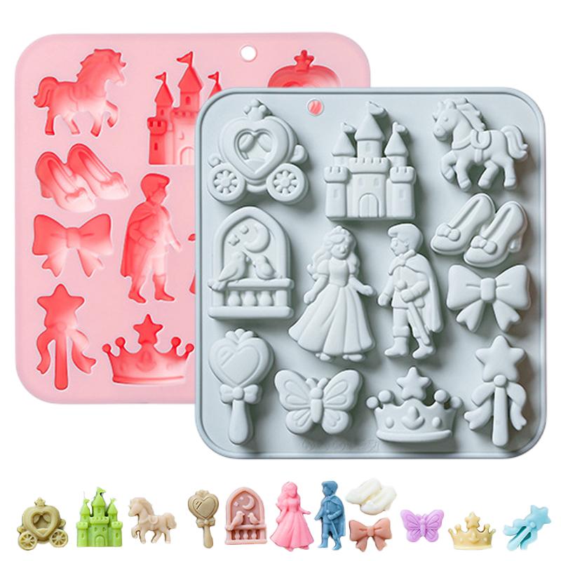 Silicone Mold Baking - 🌸 12 Bölmeli Prens, Prenses Silikon