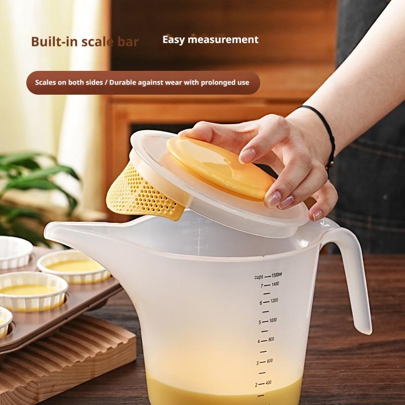 Kitchen Gadgets Rice Filter - Çok Fonksiyonlu Yumurta Ayırıcı Bardak Ölçü