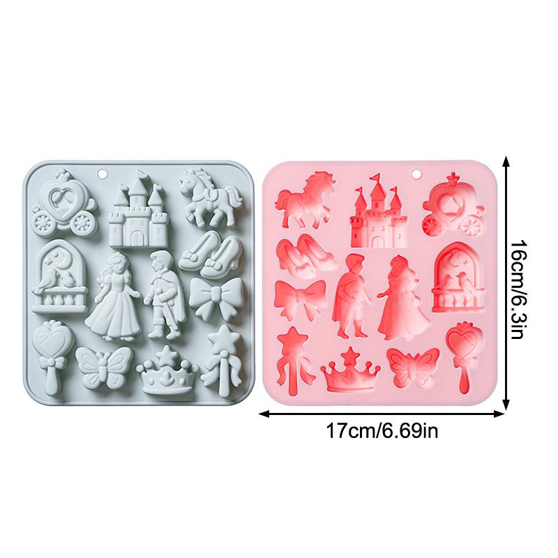 Silicone Mold Baking - SICAK! 12 Bölmeli Prens, Prenses Silikon