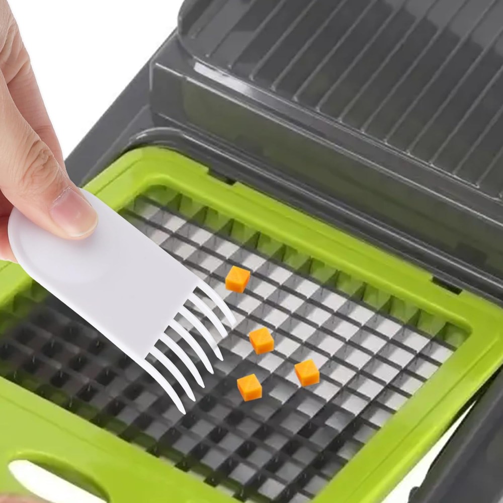 Kitchen Gadgets Vegetable Cutter - 2 Adet Sebze Doğrayıcı Temizleme Fırçası