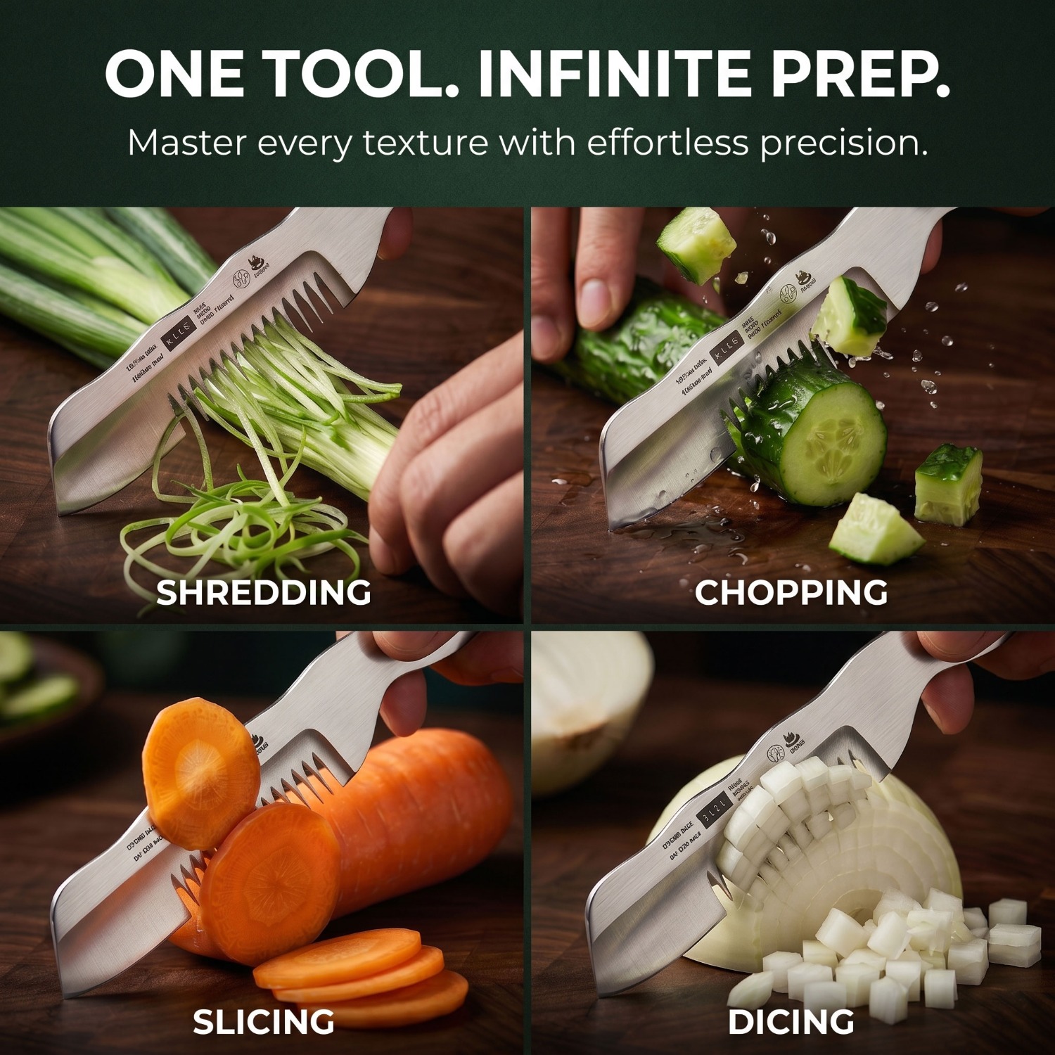 Yeni Çok Fonksiyonlu Yeşil Soğ - Kitchen Gadgets Vegetable Cutter incelemesi ve fiyatı