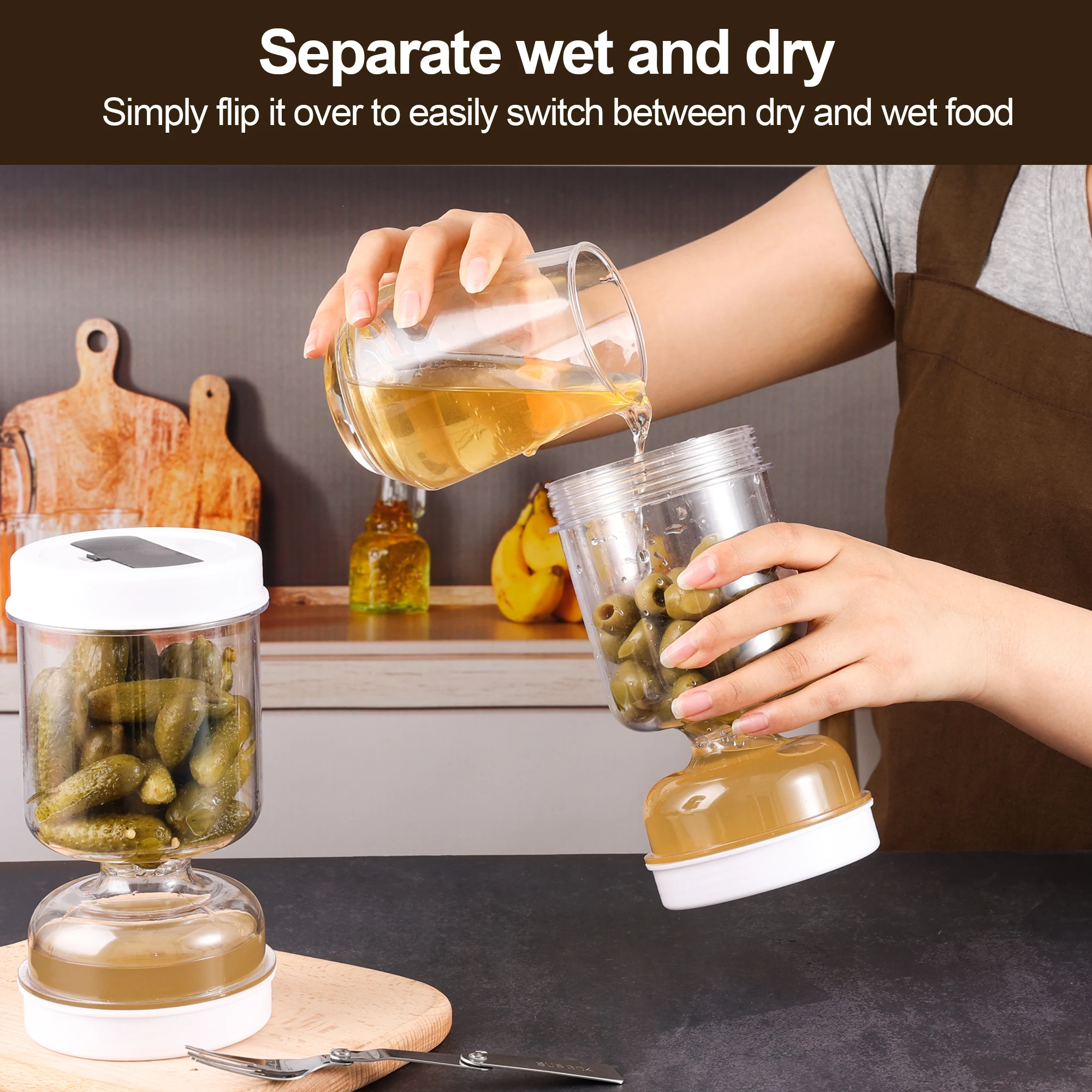 Turşu Kavanoz Çatallı Kuru ve  - Korean Kitchen Gadgets incelemesi ve fiyatı