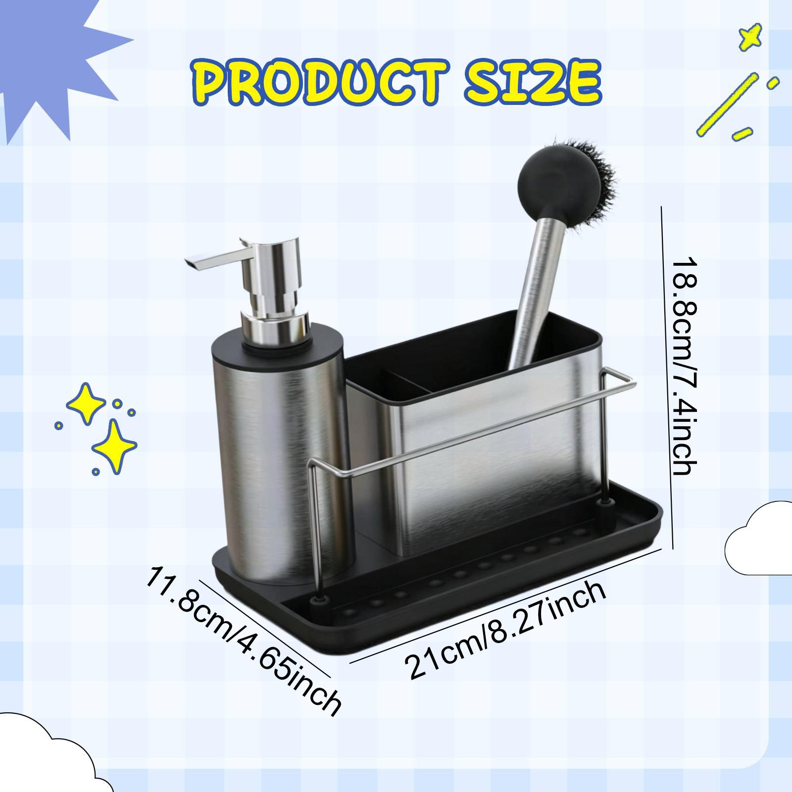 Mutfak Sabunluk, Sünger Tutucu - Kitchen Gadgets Dispenser Brush Holder incelemesi ve fiyatı