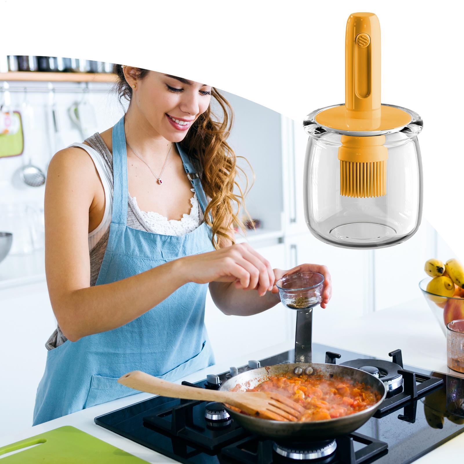 Yağ Dağıtıcı Silikon Sos Şişes - Kitchen Gadgets Dispenser Brush Holder incelemesi ve fiyatı